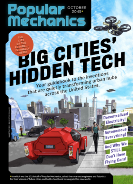 Popular Mechanics: calls out Elby within their “Big Cities’ Hidden Tech” October issue.